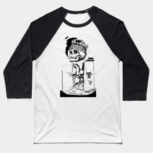 King Skeleton Baseball T-Shirt